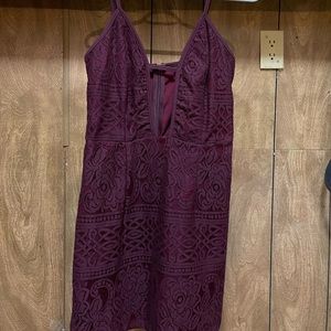 Tobi maroon dress